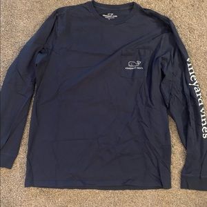 Vineyard Vines Navy Long Sleeve Tee